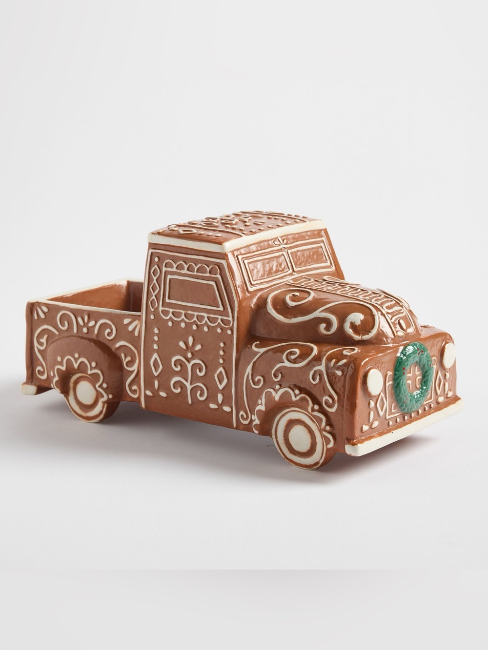 NEW IN BOX Pottery Barn Ceramic Gingerbread Truck CHRISTMAS